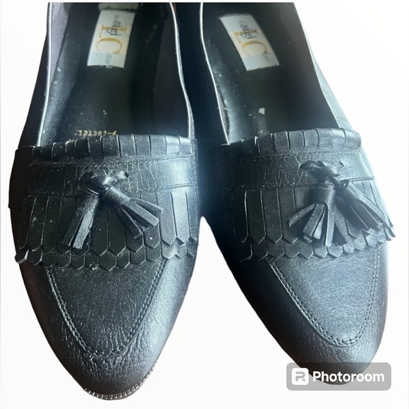 Sigi LC Tassel Fringe Oval Pointed Women’s Loafers Sz10M Slip Ons Flats Vintage - Picture 4 of 16